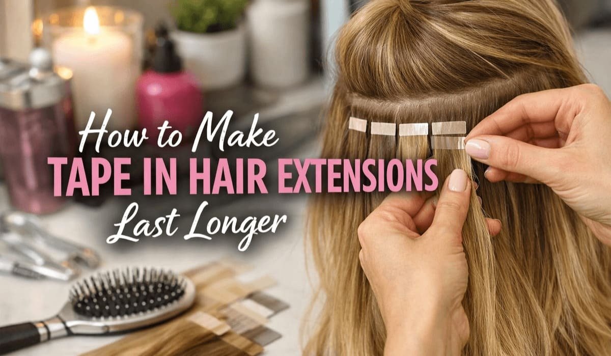 How to Make Tape In Hair Extensions Last Longer